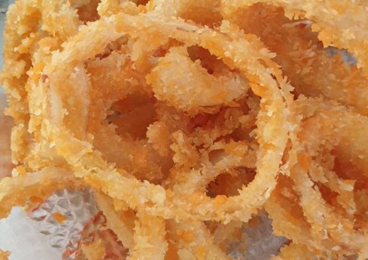 Resep Onion ring crunchy yang Bisa Manjain Lidah