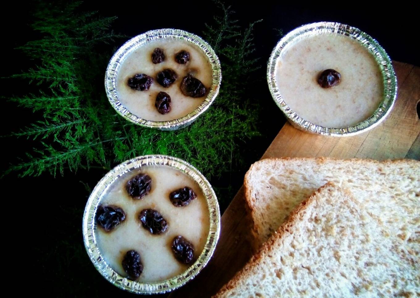 69. Puding Roti Gandum Kismis (snack MPASI for baby 1y+*)