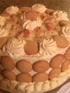 A picture of Banana Pudding cake.