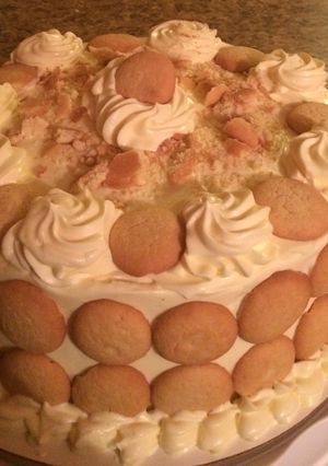 A picture of Banana Pudding cake.
