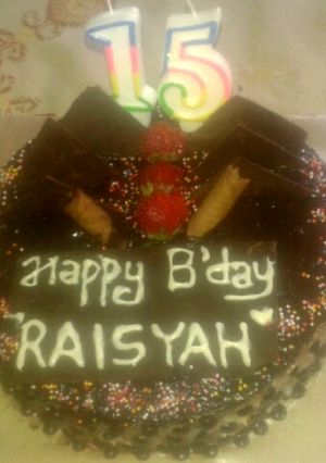 Foto resep Kue ultah cokelat