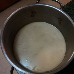 A picture of Salmon stew.