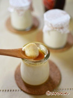 A picture of Marron Chestnut Pudding with Agar.