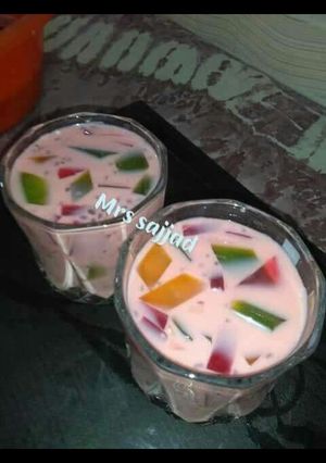 A picture of Special Falooda Sherbet #GarmionKMashroobat#3WeekeChallenge.