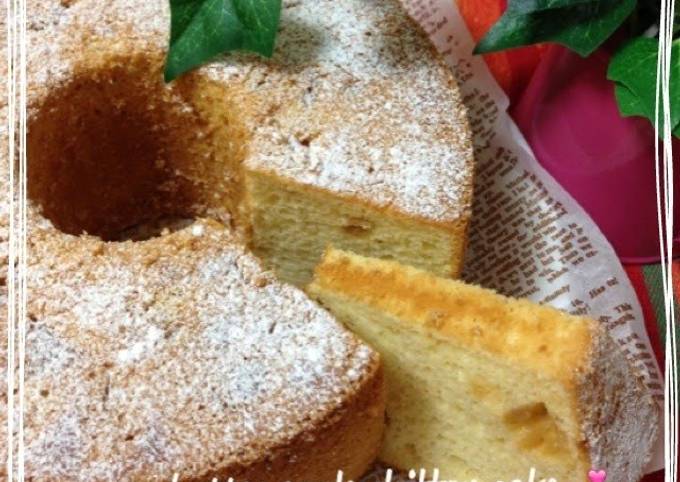 Recipe of Ultimate Fragrant Butter Chiffon Cake with Caramelized Apples