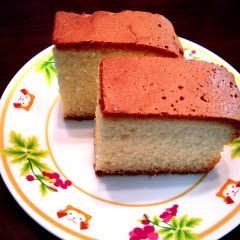 A picture of Castella Made in a Newspaper Mold.