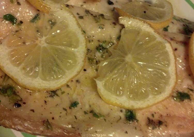 Recipe of Super Quick Homemade Grilled lemon trout