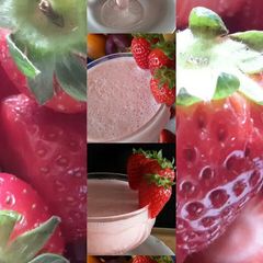 A picture of AMIEs Fresh STRAWBERRY Milkshake.