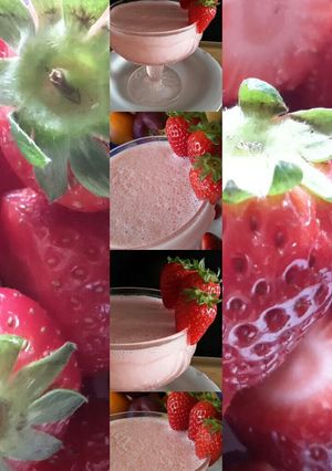 A picture of AMIEs Fresh STRAWBERRY Milkshake.