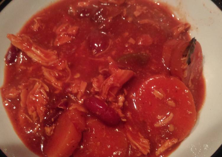 Fresh Amy&#39;s shredded chilli chicken crockpot