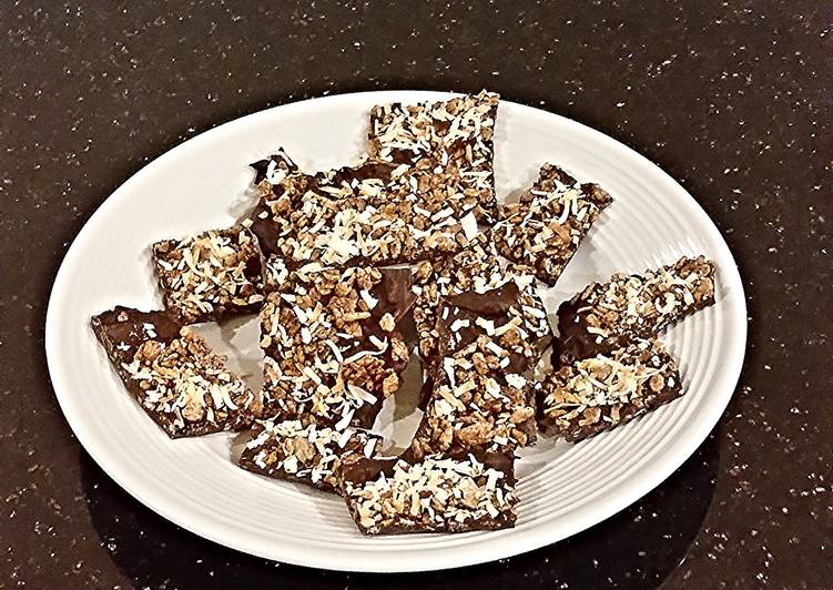 Steps to Make Favorite Dark Chocolate Toasted Coconut Crispy Bark