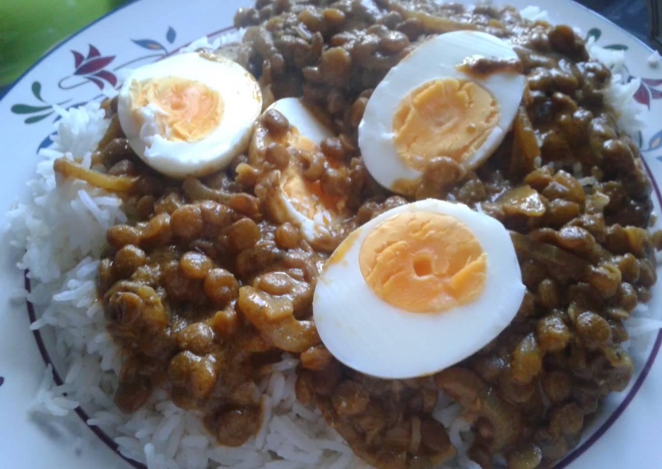 Egg & Lentil Curry