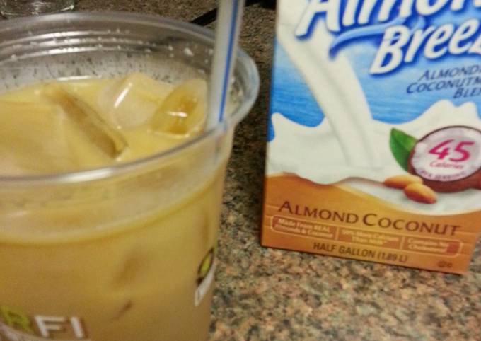 French Vanilla Almond Coconut Iced Coffee