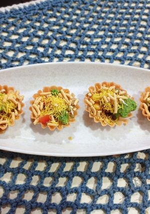 A picture of Corn Basket Chaat.