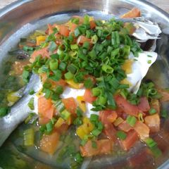 A picture of 酱蒸金鲳 Savoury Steamed Golden Pomfret.