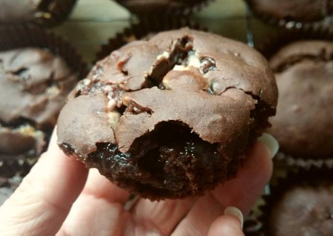 Vickys Chocolate Marshmallow Muffins, GF DF EF SF NF