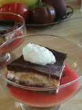 Frozen chunky monkey brownie bars