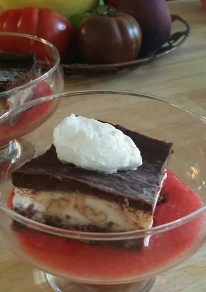 A picture of Frozen chunky monkey brownie bars.