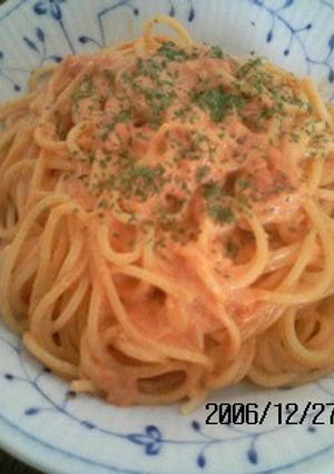 A picture of Easy Crab and Tomato Cream Spaghetti.