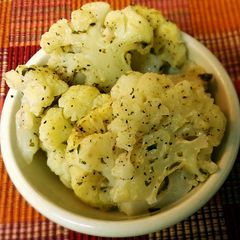 Roasted Garlic & Parmesan Cauliflower A picture of Roasted Garlic & Parmesan Cauliflower.