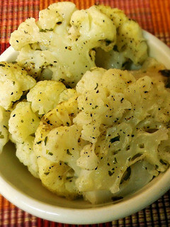 A picture of Roasted Garlic & Parmesan Cauliflower.