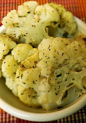 A picture of Roasted Garlic & Parmesan Cauliflower.