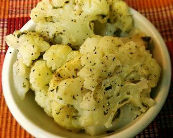 The New Way Making Recipe Roasted Garlic  Parmesan Cauliflower Most Delicious