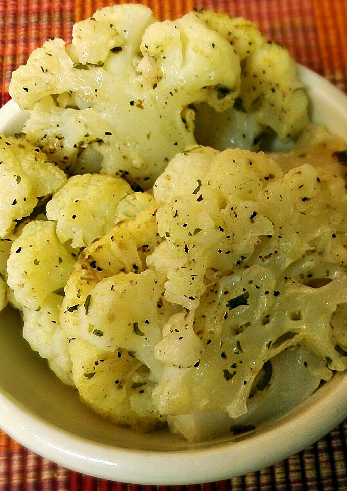 A picture of Roasted Garlic & Parmesan Cauliflower.