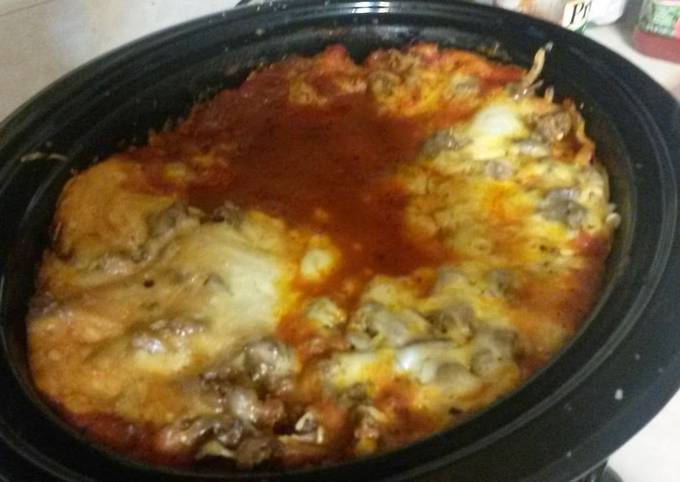 Steps to Prepare Homemade Crock pot Lasagna for Breakfast Food