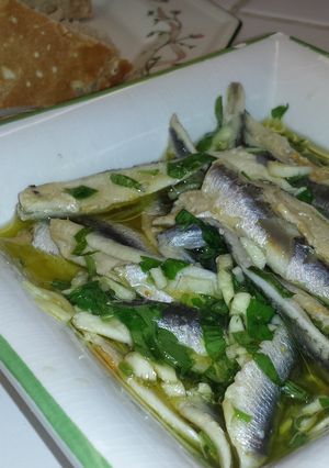 A picture of Marinated Anchovies.