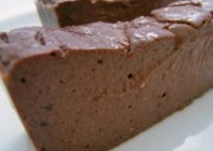 Tofu, Agar, Jam & Chocolate Dessert for Dieters Recipe