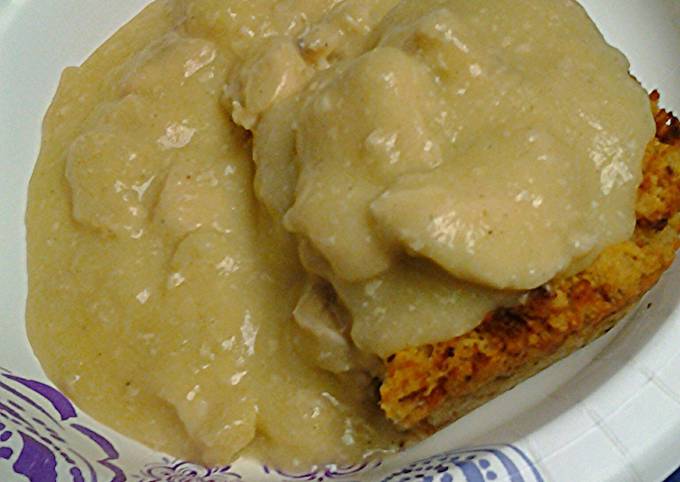 Step-by-Step Guide to Make Super Quick Homemade Cornbread dressing with chicken gravy