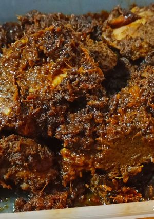Foto resep Rendang padang.eeeeiiitttsss..ini rendang buatan org Bukittinggi