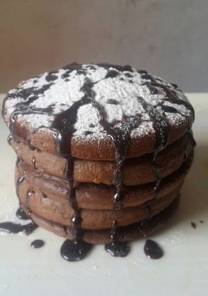 Foto resep Pancake Montok Dobel Chocholate
