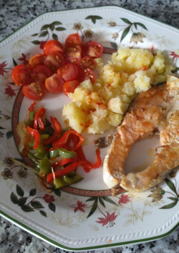Una foto de Salmón a la plancha