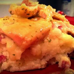 A picture of Crock Pot Pork Chops with Parmesan Mashed Potatoes.