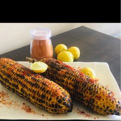 A picture of Masala corn roasted bhutta.