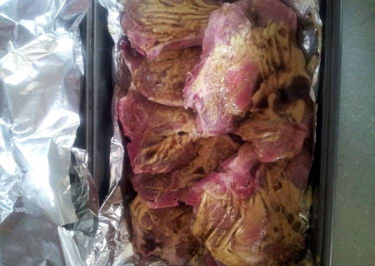 Grilled pork chops
