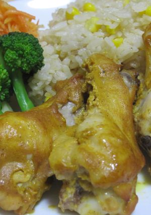 A picture of Toddlers love this too! Tandoori Chicken Drumettes.
