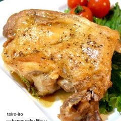 A picture of Healthy Tender "Roast" Chicken Made In a Pressure Cooker.