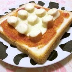 A picture of Diced Wiener Sausage Toast.
