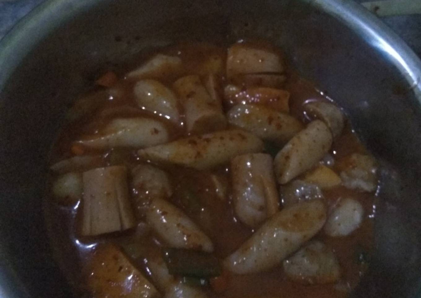 Tteoboki Korea tanpa gochujang