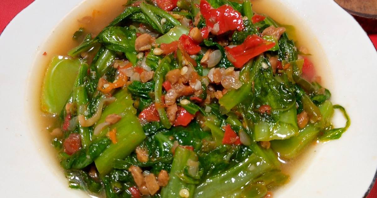 Resep Tumis Pedas Sawi Pahit Oleh Atikah Hafni Cookpad