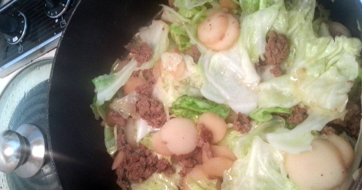 cabbage and hamburger Recipe by shygurl Cookpad