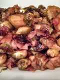 Roasted Brussel Sprouts with Bacon and Apples