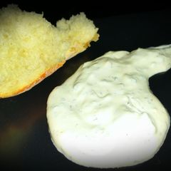 A picture of Mike's Poor Man's Tatziki Sauce.