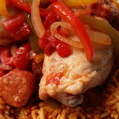 Vickys Spanish Chicken, GF DF EF SF NF A picture of Vickys Spanish Chicken, GF DF EF SF NF.