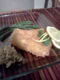 Panko fried haddock