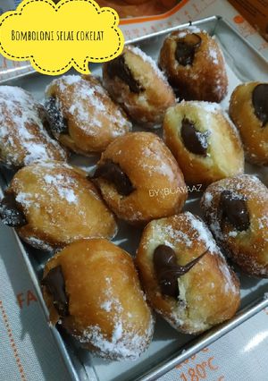 Foto resep Bomboloni selai cokelat (donat isi)
