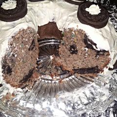 A picture of Oreo overload confetti cake.